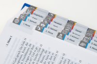 Das Bibelgriffregister mit Symbolen